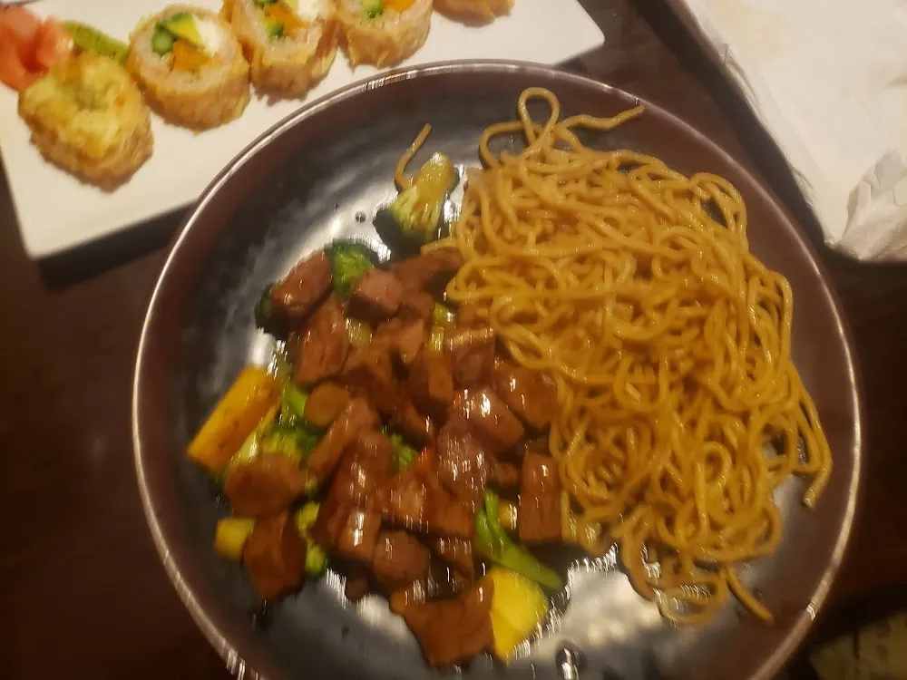 Hibachi Steak Teriyaki with Noodles