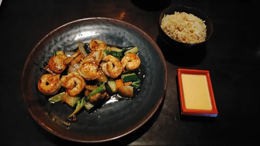 Shrimp and Scallops with Fried Rice